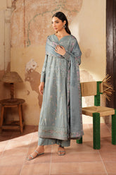 3-PC Unsititched  Embroidered Viscose Linen By Iznik | IPF-10